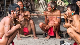 اعضای بومی قبیله یانومامی در کلمبیا