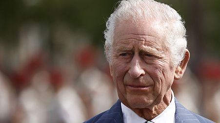 Britain's King Charles III attends a ceremony at the Arc de Triomphe in Paris, Wednesday, September 20, 2023.