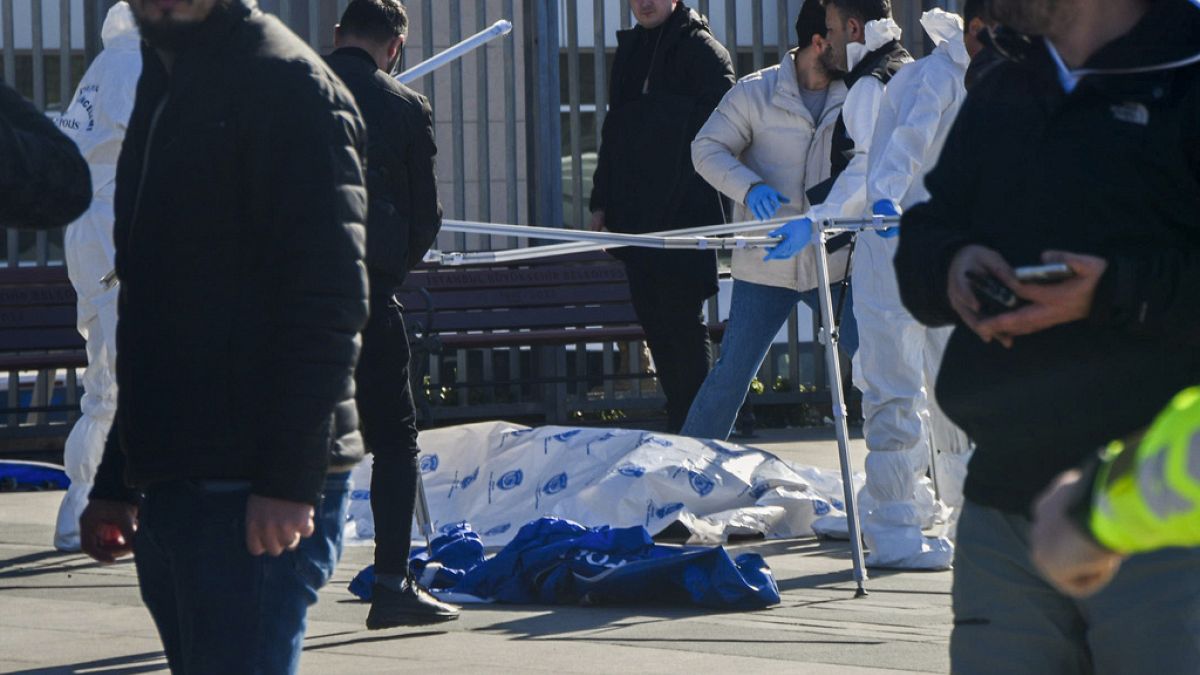 Nach dem Anschlag vor einem Gericht in Istanbul in der Türkei