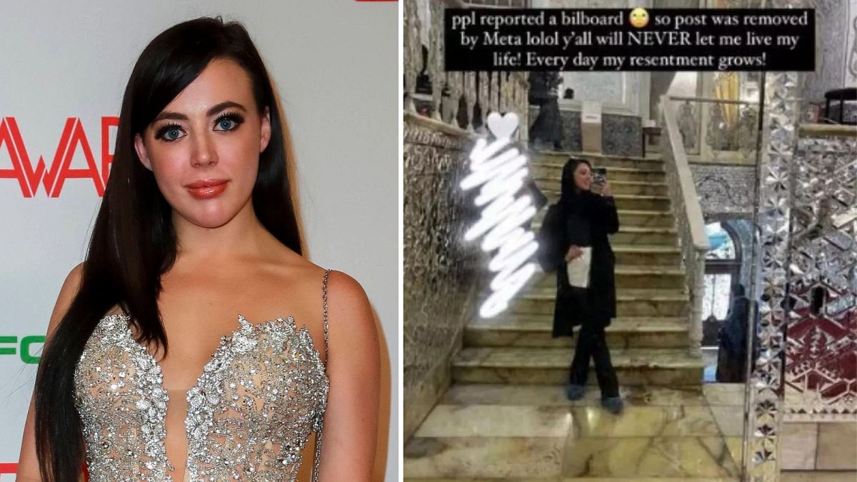 US porn star Whitney Wright causes uproar after visit to Iran thumbnail