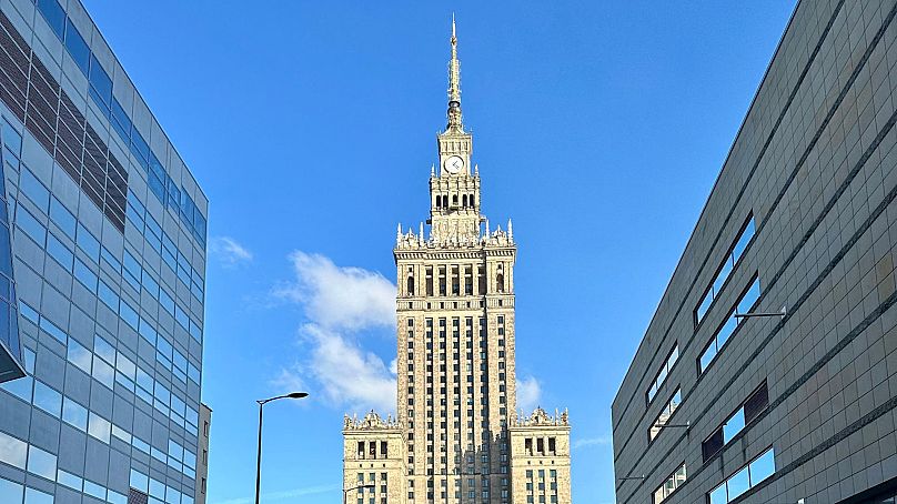 Warsaw's Palace of Culture and Science.