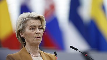 Euyropean Commission president Ursula von der Leyen announced her latest concession to farmers in a speech at a sparsely attended European Parliament in Strasbourg.