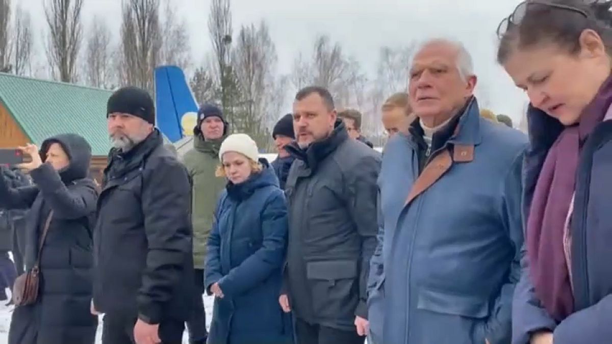 Josep Borrell en Ukraine, mardi 6 février 2024.