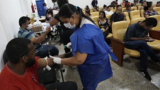 Brezilya'da dang hastaları geçici bir klinikte tedavi görüyor