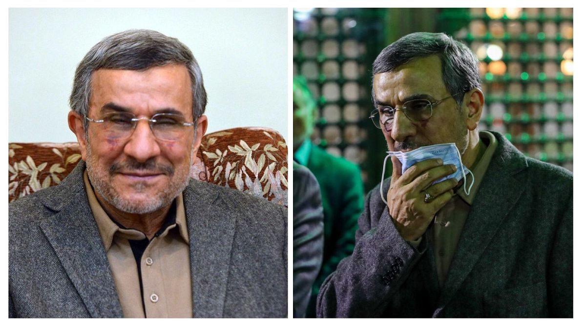 محمود احمدی‌نژاد در مراسم اعضای مجمع تشخیص مصلحت نظام در مرقد آیت الله خمینی