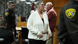 Az elítélt anya, Jennifer Crumbley a bírósági tárgyaláson