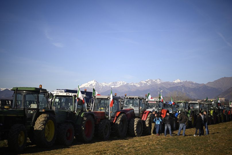 Ιταλία, τρακτέρ αγροτών