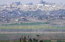 Des soldats israéliens près de la frontière avec la bande de Gaza, dans le sud d'Israël, mardi 6 février 2024.