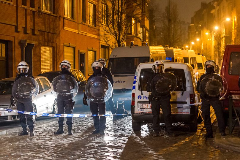 Dispositivo policial en Bruselas tras los ataques de 2016