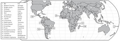 Location of the study sites