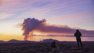 ثوران بركاني في كانون الثاني الماضي في أيسلندا