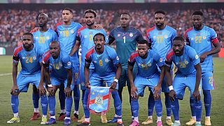 Congo players protest before Africa Cup game against armed violence in their country