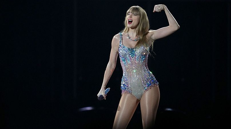 Taylor Swift performs as part of the "Eras Tour" at the Tokyo Dome, on Wednesday 7 February 2024