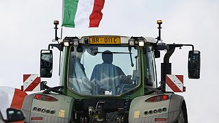 In Italien bringen die Bauern ihre Proteste auf die Bühne des Sanremo-Festivals.