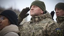 Commander-in-Chief of Ukraine's Armed Forces Valerii Zaluzhnyi in Kyiv, Ukraine, Feb. 24, 2023.