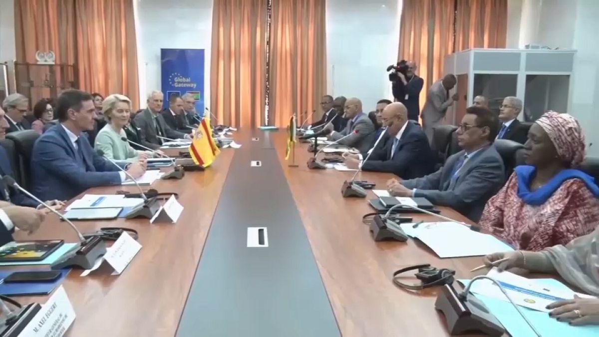 Mauritániában tárgyal az Euróai Bizottság elnöke és a spanyol kormányfő 2024. február 9-én