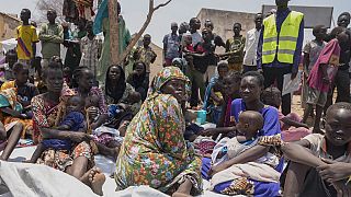 A kép illusztráció - menekültek Szudánban 2023 őszén