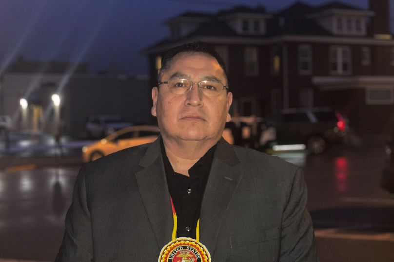 Der Präsident des Stammes der Oglala Sioux, Frank Star Comes Out (8. Februar 2023)