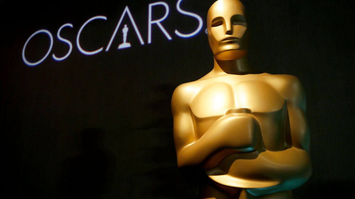 In this Feb. 4, 2019, file photo, an Oscar statue appears at the 91st Academy Awards Nominees Luncheon in Beverly Hills, Calif. 