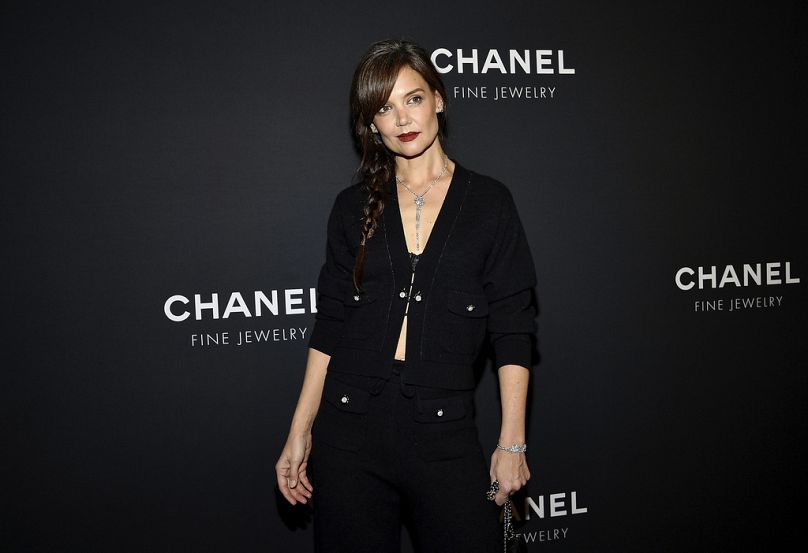 Katie Holmes attends the Chanel Watches and Fine Jewelry Fifth Avenue flagship boutique grand opening on Feb. 7, 2024, in New York.