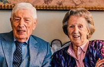 Hollanda'nın eski Başbakanı Dries van Agt ve eşi