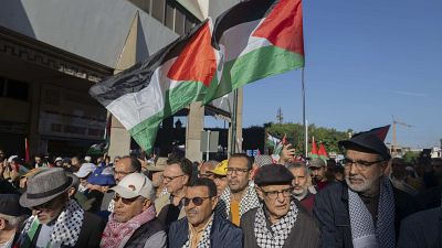 مظاهرات داعمة لغزة في الرباط