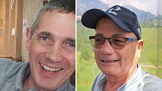 À gauche, Fernando Simon Marman, 60 ans, et Luis Har, 70 ans, à droite, ont été libérés après plus de 4 mois de captivité.