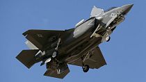 An F-35B fighter jet lands at Luke Air Force Base in this Tuesday, Dec. 10, 2013 file photo, in Goodyear, Ariz.