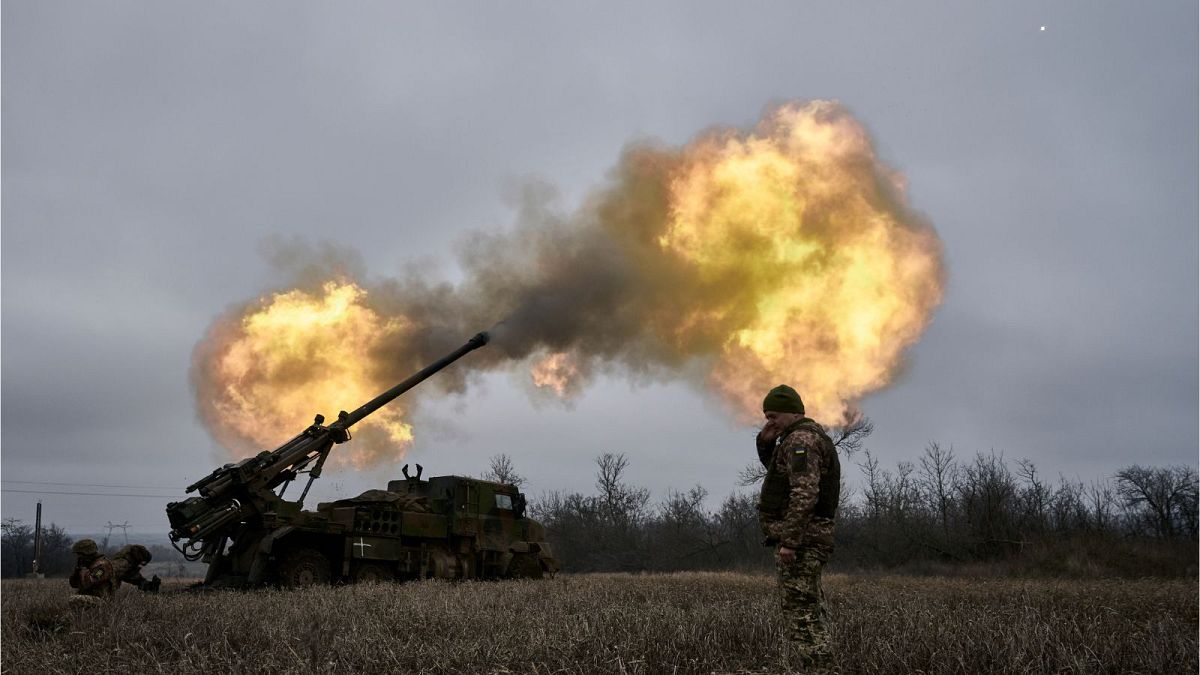 توپ خودکششی فرانسوی سزار در جنگ اوکراین