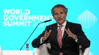 Rafael Grossi, direttore generale della Agenzia internazionale per l'energia atomica, al World Government Summit in corso a Dubai