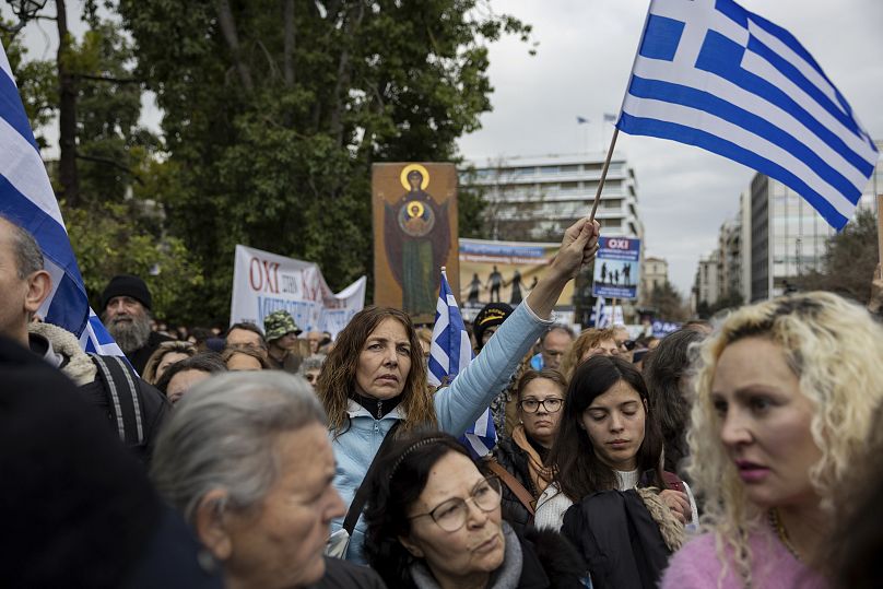 Anti same-sex marriage rally in Athens