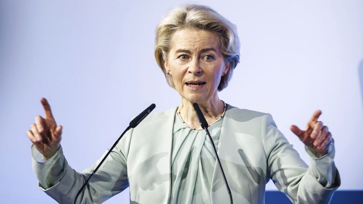 Putin 'really pushed' the green transition but pace is 'still too slow,' says von der Leyen thumbnail