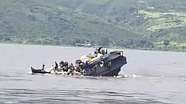 Imagen del naufragio en el Congo.