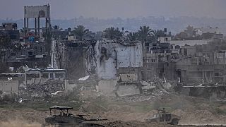 Soldati israeliani all'interno della Striscia di Gaza (13 febbraio 2024)