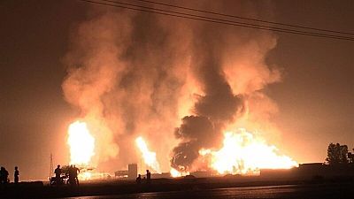 انفجار در خط لوله سراسری گاز در ایران