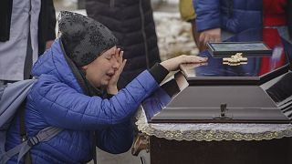 Trauer und Leid in der Ukraine am Vorabend des zweiten Jahrestags der russischen Invasion