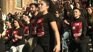 One Billion Rising protest in Rome