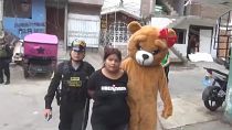 he Peru National Police's Green Squadron, known for creative tactics, has used similar disguises before, such as Santa Claus at Christmas.