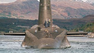 تصویری از زیردریایی هسته‌ای بریتانیا در سال ۱۹۹۲ 