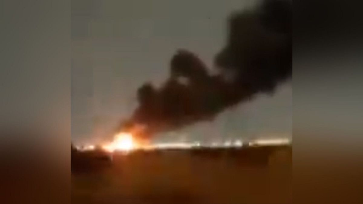 انفجار و آتش‌سوزی در غرب استان تهران