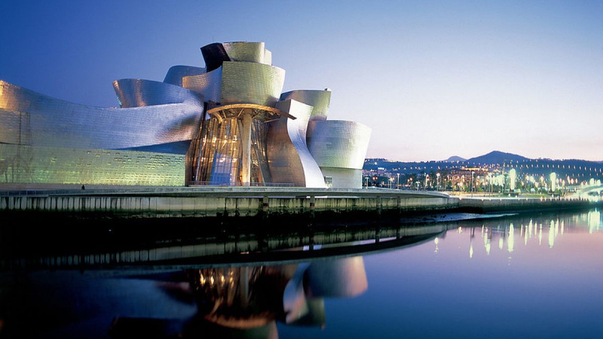 El Museo Guggenheim en Bilbao.