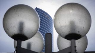 EDF (Electricite de France) headquarters, the main French electricity provider, is seen in the La Defense business district in Courbevoie near Paris, France, March 2023. 