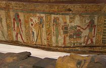 Spanish scientists begin restoration of a 3,000-year-old Egyptian wooden sarcophagus