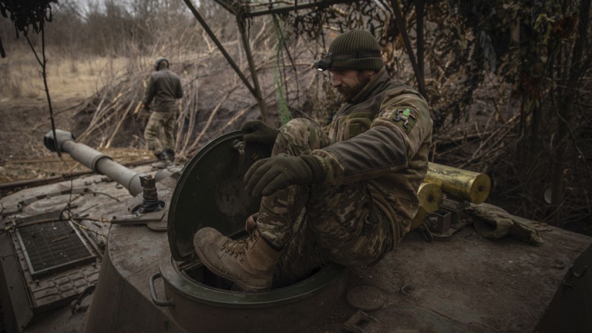 Soldado desplegado en la guerra de Ucrania