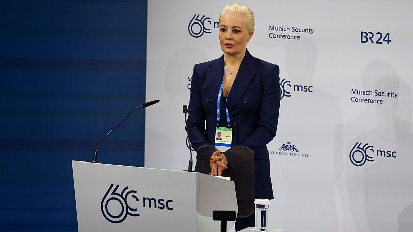همسر الکسی ناوالنی در کنفرانس امنیتی مونیخ