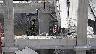 مكان الحادث في موقع بناء في فلورنسا، إيطاليا، 16 فبراير 2024