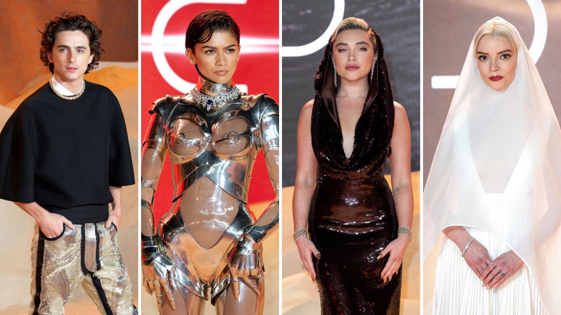 Video. Zendaya and Florence Pugh stun at "Dune 2" world premiere in