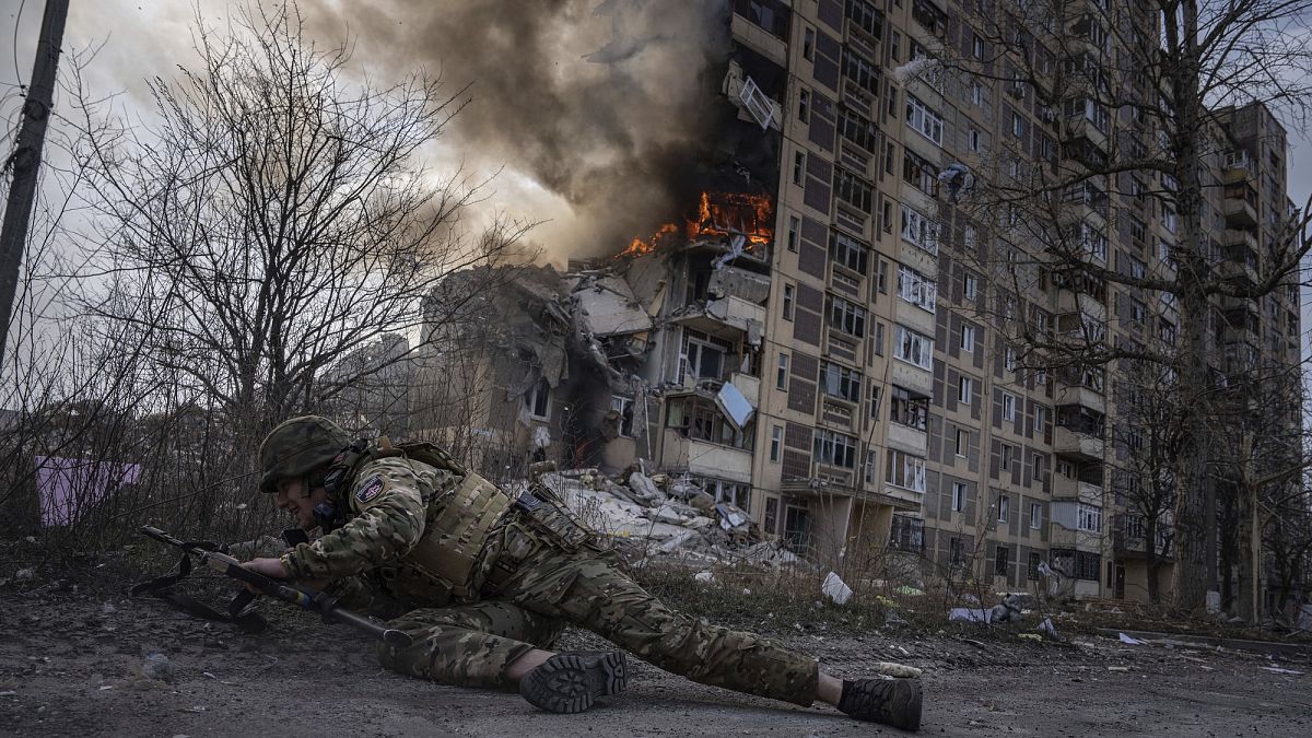 Ukrán katona Avdijivkában