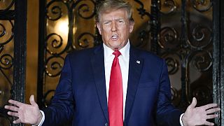 Cumhuriyetçi başkan adayı eski Başkan Donald Trump Mar-a-Lago'daki malikanesinde New York'taki donaldırıcılık davası kararı üzerine değerlendirme yaptı