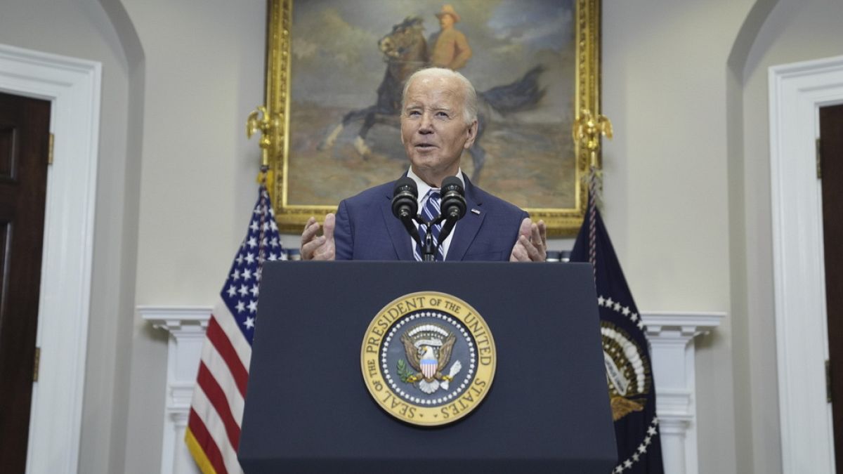 Le président américain Joe Biden à la Maison Blanche, le vendredi 16 février 2024, à Washington.
